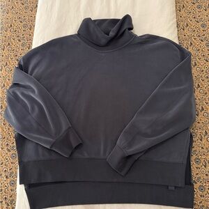 Women’s washed black Lululemon softstreme Turtleneck Sweater